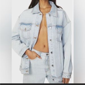 NWT WeWoreWhat Oversized Denim Jean Jacket